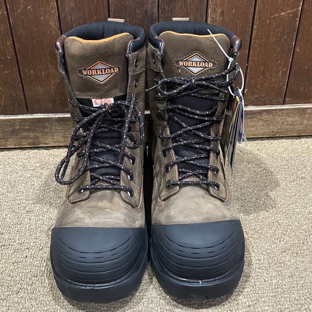Brown Men's Workload Comfort X5 Work Boot Size 9 NWT
